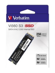 VERBATIM VI560 S3 M.2 2280 SATA III 560/460 MB/S SSD MEGHAJT 256GB