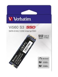 VERBATIM VI560 S3 M.2 2280 SATA III 560/520 MB/S SSD MEGHAJT 512GB