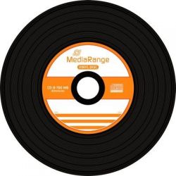 MediaRange CD-R 52x Black Vinyl cake (50) /MR225/