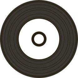 MediaRange CD-R 52x Black Vinyl Printable cake (50) /MR226/