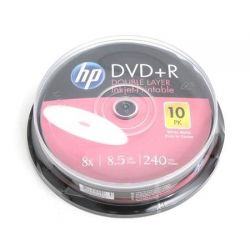 HP DL DVD+R 8.5GB 8X FullPrint Cake (10)