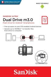 Sandisk USB 3.0 PENDRIVE ULTRA DUAL M3.0 OTG USB/MICROUSB 32GB